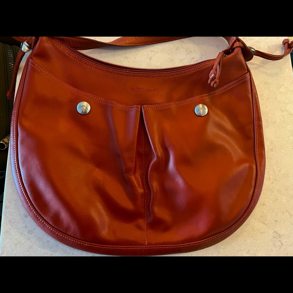 Longchamp Leather Shoulder Bag!